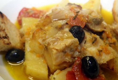 Stockfish cooked as for Ancona recipe